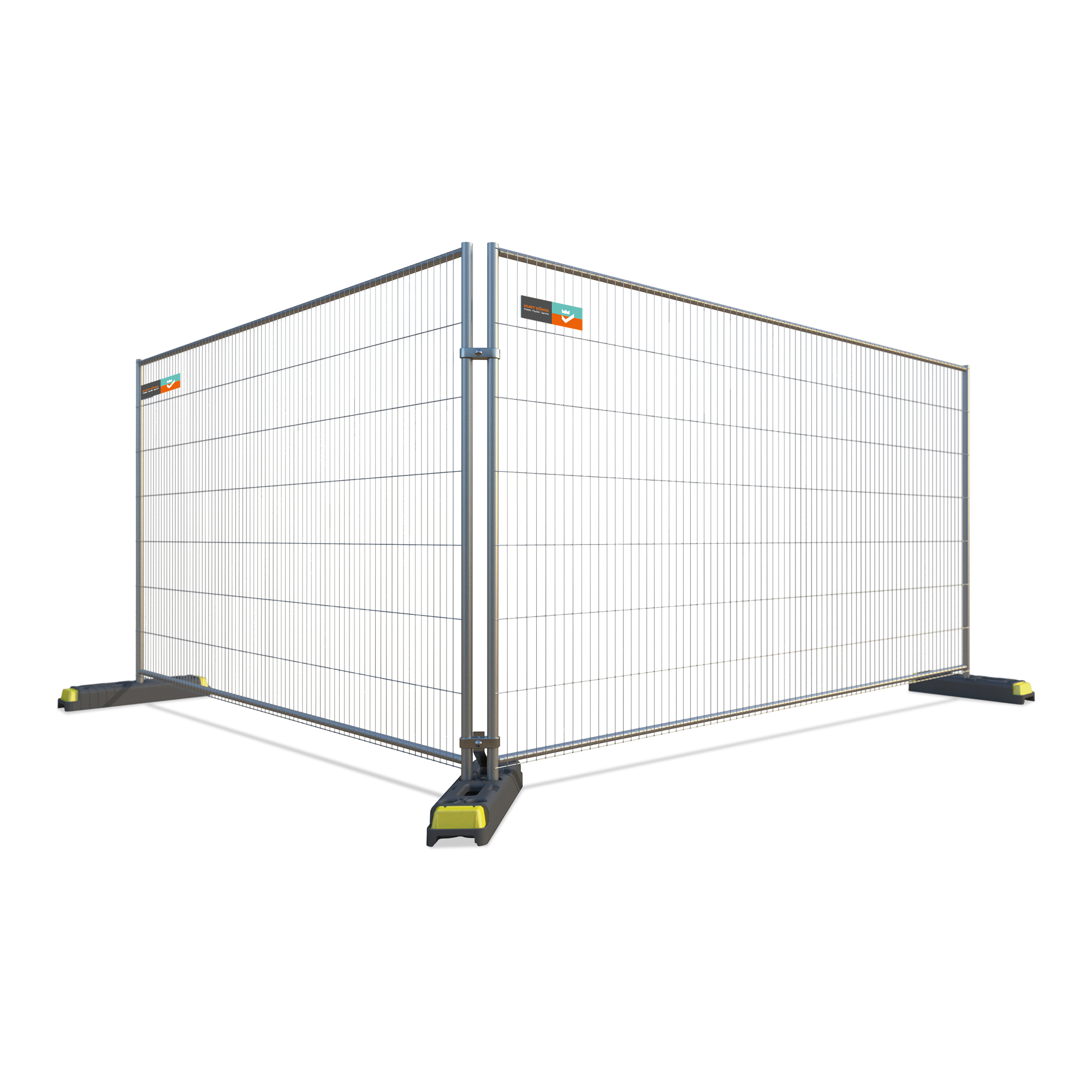 KKB Müba Bauzaun groß 10 Stück B 3500 mm x H 2000 mm