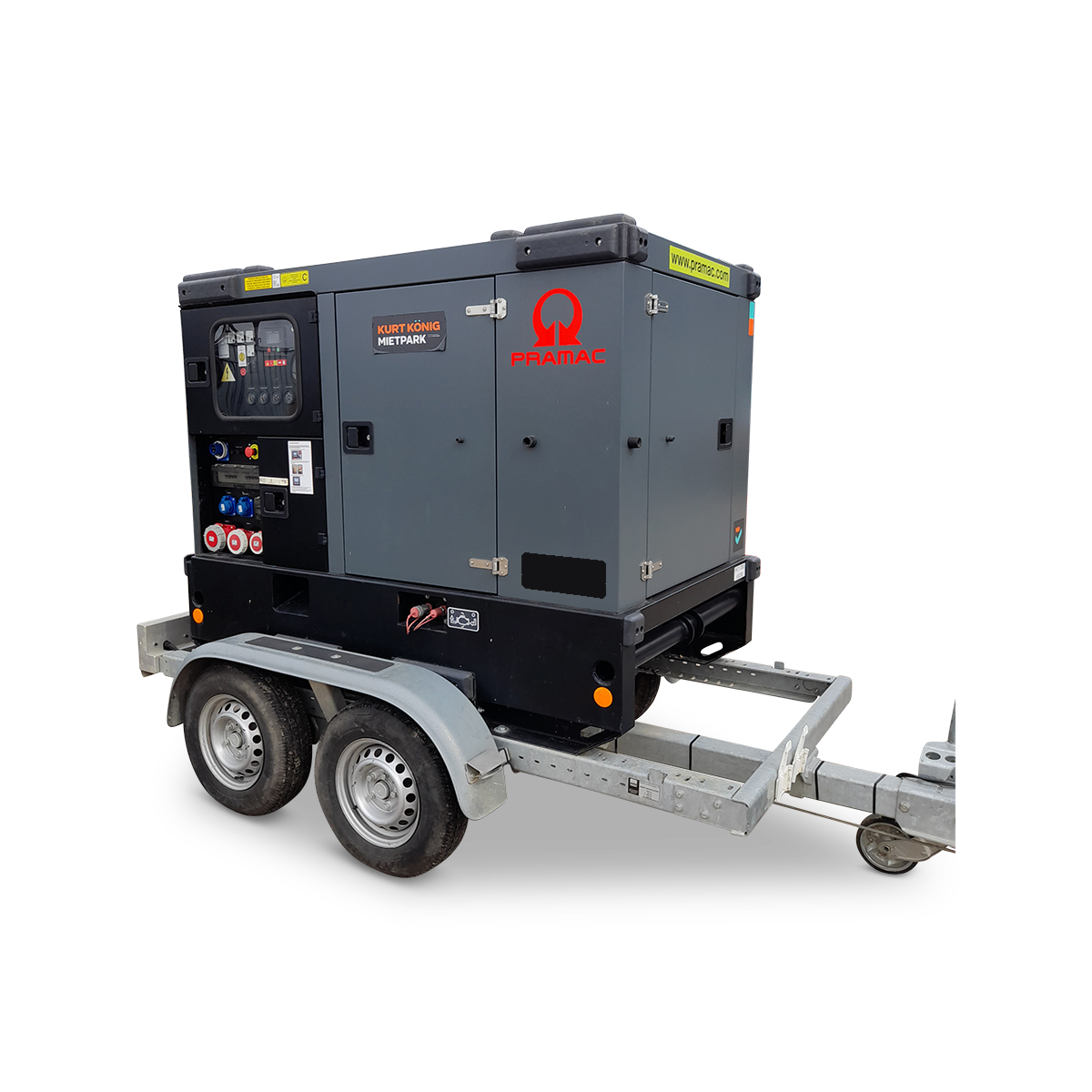 KKB Pramac Power generator 35 kVA with road chassis GRW 35